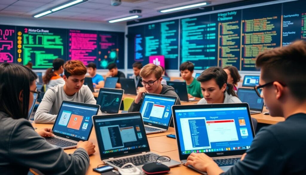 plataformas-de-ensino-de-programacao1-1024x585 Guia Definitivo de Carreira na Era da IA: Como se Adaptar, Desenvolver Habilidades e Usar a Tecnologia a seu Favor em 2025