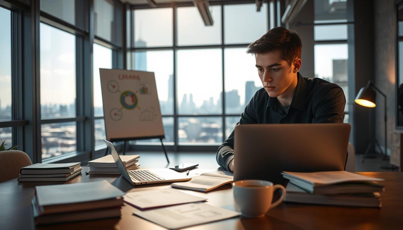 Ilustração temática: O Guia Definitivo do Currículo para Primeiro Emprego em 2025 (Com Exemplos Prontos)