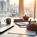 Gestão do Tempo: Estratégias para Eficiência Diária Ilustração conceitual para o artigo: Gestão do Tempo: Estratégias para Eficiência Diária